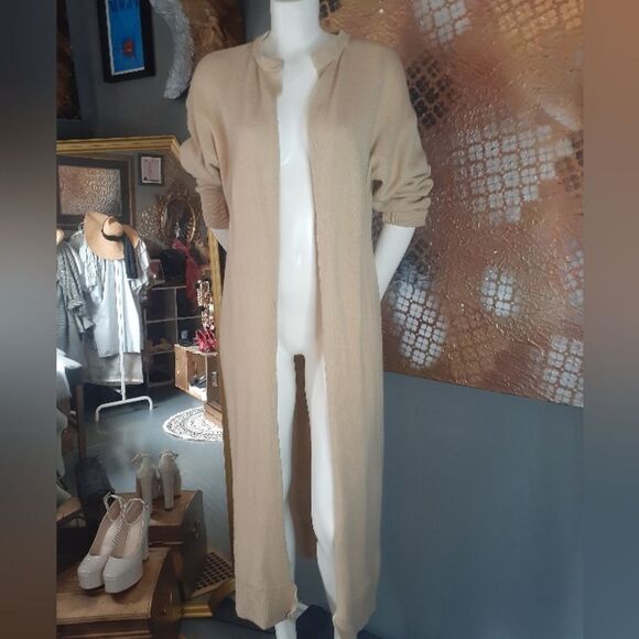 Zara Wool Blend Extra Long Cardigan - Picture 7 of 13